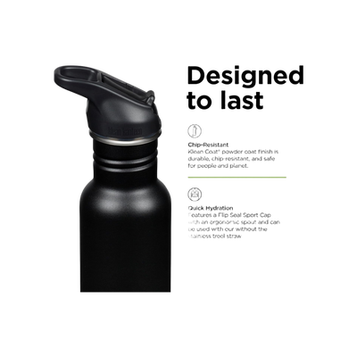 Klean Kanteen Classic Single Wall 532ml/18oz met Flip Seal Sport Cap