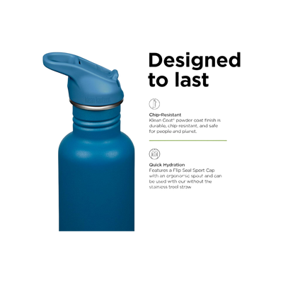 Klean Kanteen Classic Single Wall 800ml/27oz met Flip Seal Sport Cap