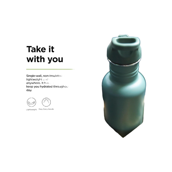 Klean Kanteen Classic Single Wall 800ml/27oz met Flip Seal Sport Cap
