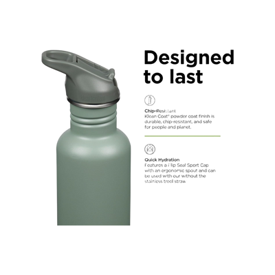 Klean Kanteen Classic Single Wall 800ml/27oz met Flip Seal Sport Cap