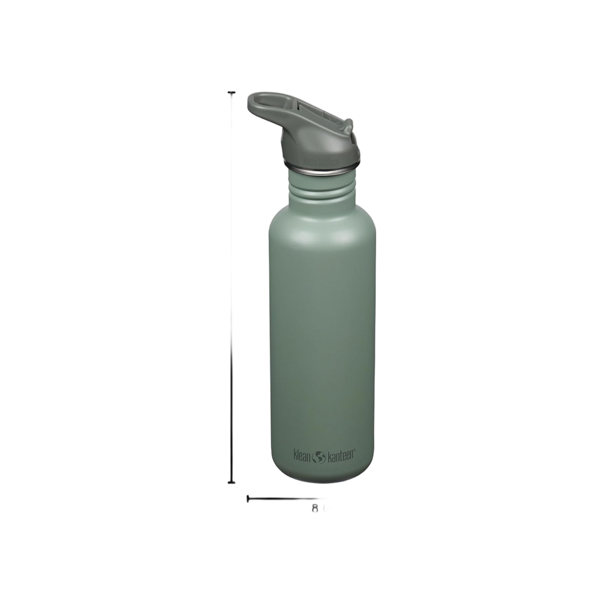 Klean Kanteen Classic Single Wall 800ml/27oz met Flip Seal Sport Cap