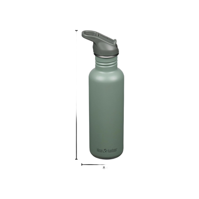 Klean Kanteen Classic Single Wall 800ml/27oz met Flip Seal Sport Cap