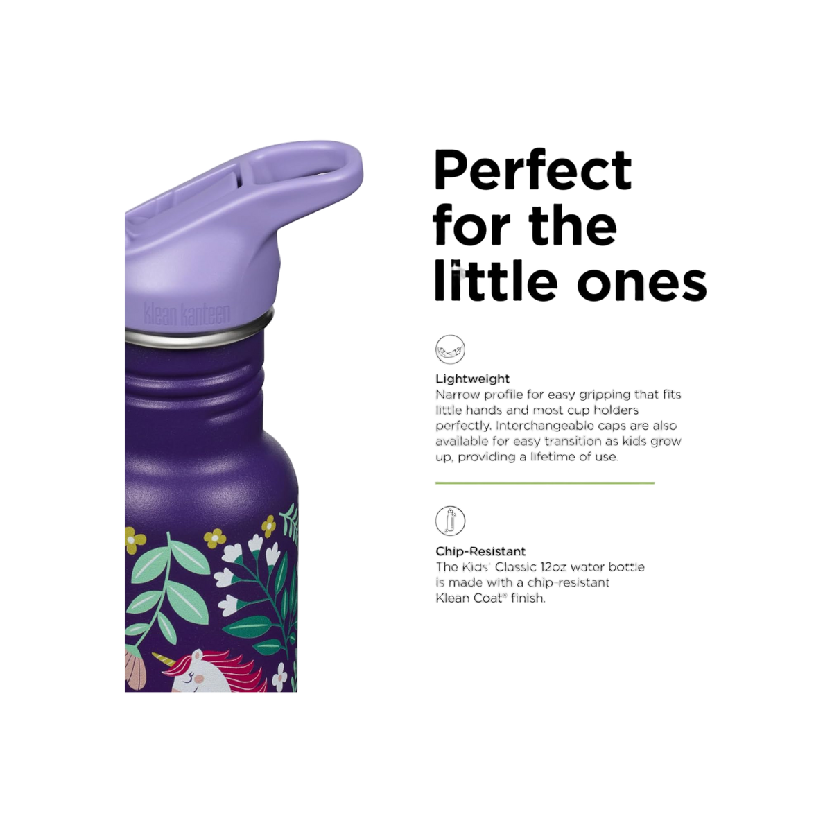 Klean Kanteen KlK 12oz Kid Classic Narrow met flipsportdop