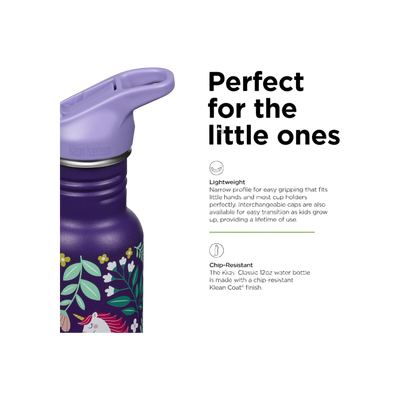 Klean Kanteen KlK 12oz Kid Classic Narrow met flipsportdop