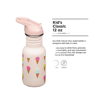Klean Kanteen KlK 12oz Kid Classic Narrow met flipsportdop