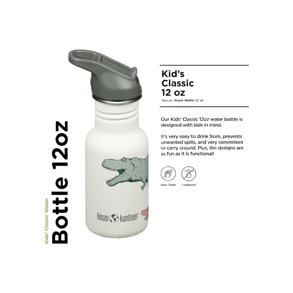 Klean Kanteen KlK 12oz Kid Classic Narrow met flipsportdop