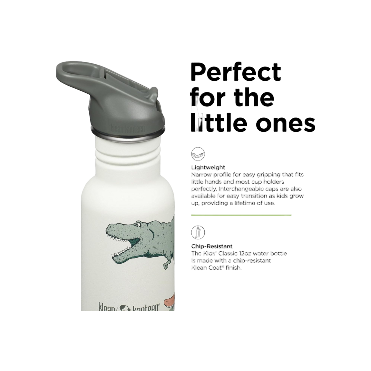 Klean Kanteen KlK 12oz Kid Classic Narrow met flipsportdop