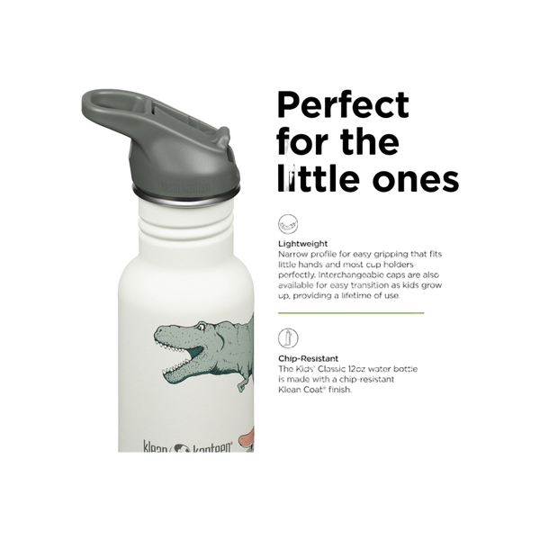 Klean Kanteen KlK 12oz Kid Classic Narrow met flipsportdop