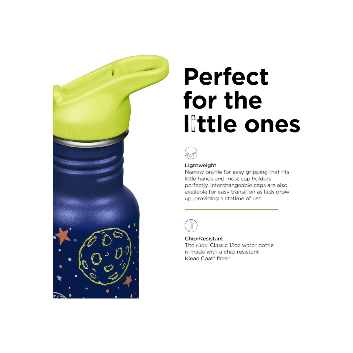 Klean Kanteen KlK 12oz Kid Classic Narrow met flipsportdop