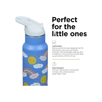 Klean Kanteen Kinder Isolatiefles Classic N met flipsportdop, 355ml/12oz.