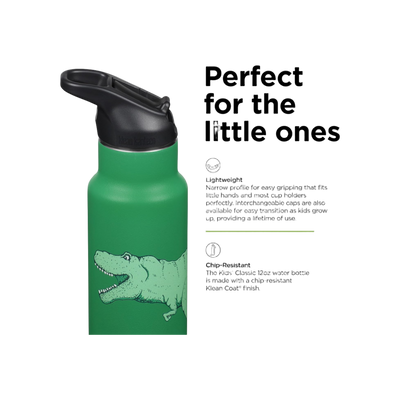 Klean Kanteen Kinder Isolatiefles Classic N met flipsportdop, 355ml/12oz.