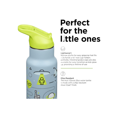 Klean Kanteen Kinder Isolatiefles Classic N met flipsportdop, 355ml/12oz.