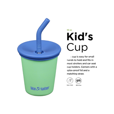 Klean Kanteen Kid Cup 296ml,10oz met Kid Straw Lid