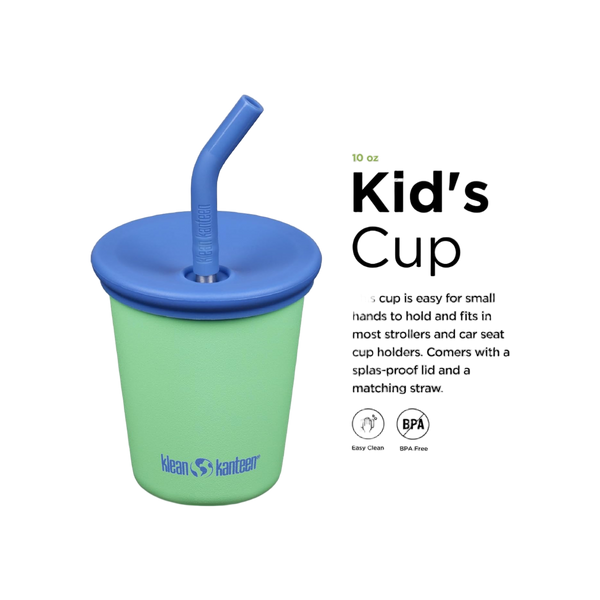 Klean Kanteen Kid Cup 296ml,10oz met Kid Straw Lid