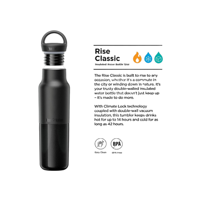 Klean Kanteen Rise Vac Classic 355ml/12oz met Arch Loop Cap