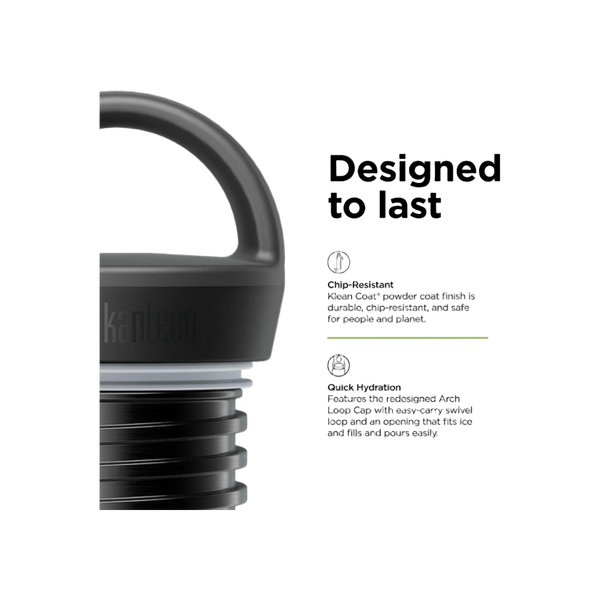 Klean Kanteen Rise Vac Classic 355ml/12oz met Arch Loop Cap
