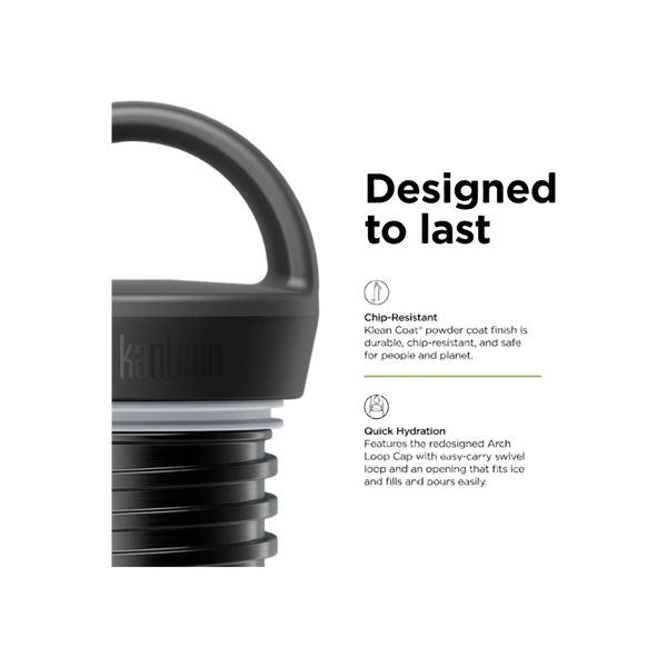 Klean Kanteen Rise Vac Classic 591ml Geïsoleerde Fles met Arch Loop Cap