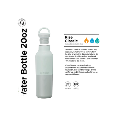 Klean Kanteen Rise Vac Classic 591ml Geïsoleerde Fles met Arch Loop Cap