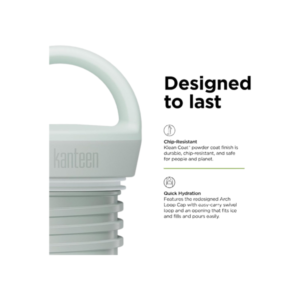 Klean Kanteen Rise Vac Classic 591ml Geïsoleerde Fles met Arch Loop Cap