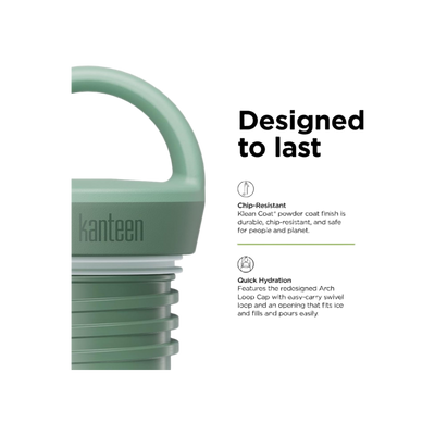 Klean Kanteen Rise Vac Classic 591ml Geïsoleerde Fles met Arch Loop Cap