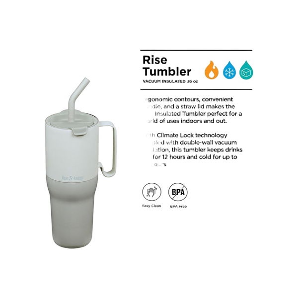 Klean Kanteen Geïsoleerde Drinkbeker 1065ml / 36oz met flip-straw deksel