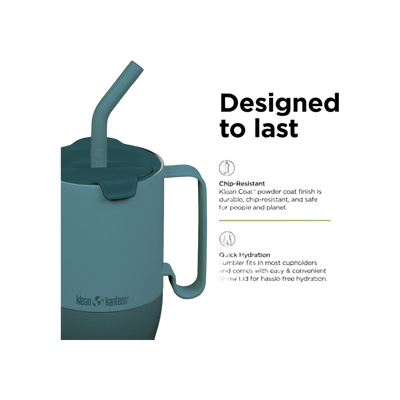Klean Kanteen Geïsoleerde Drinkbeker 1065ml / 36oz met flip-straw deksel