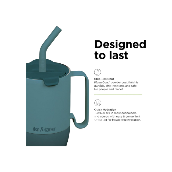 Klean Kanteen Geïsoleerde Drinkbeker 1065ml / 36oz met flip-straw deksel