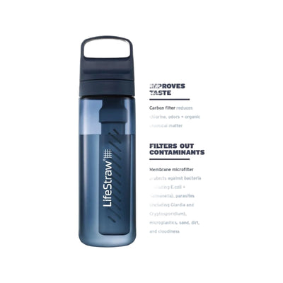 LifeStraw Go 2.0 Water Filter Bottle - 650 ml - Clear
