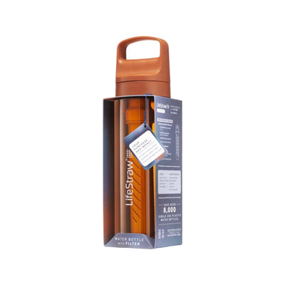 LifeStraw Go 2.0 Water Filter Bottle - 650 ml - Kyoto Orange