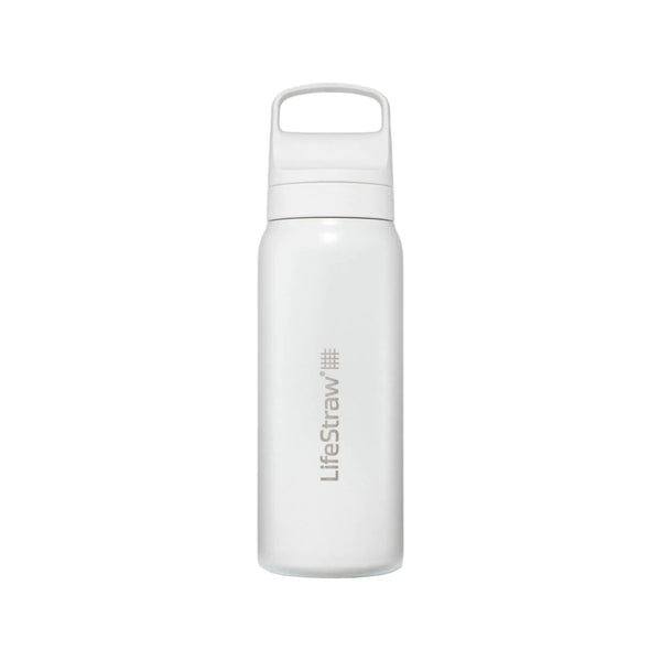 LifeStraw Go 2.0 Stainless Steel Water Filter Bottle - 700 ml - White
