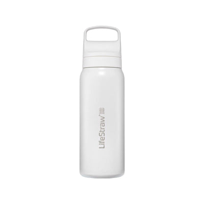 LifeStraw Go 2.0 Stainless Steel Water Filter Bottle - 700 ml - White