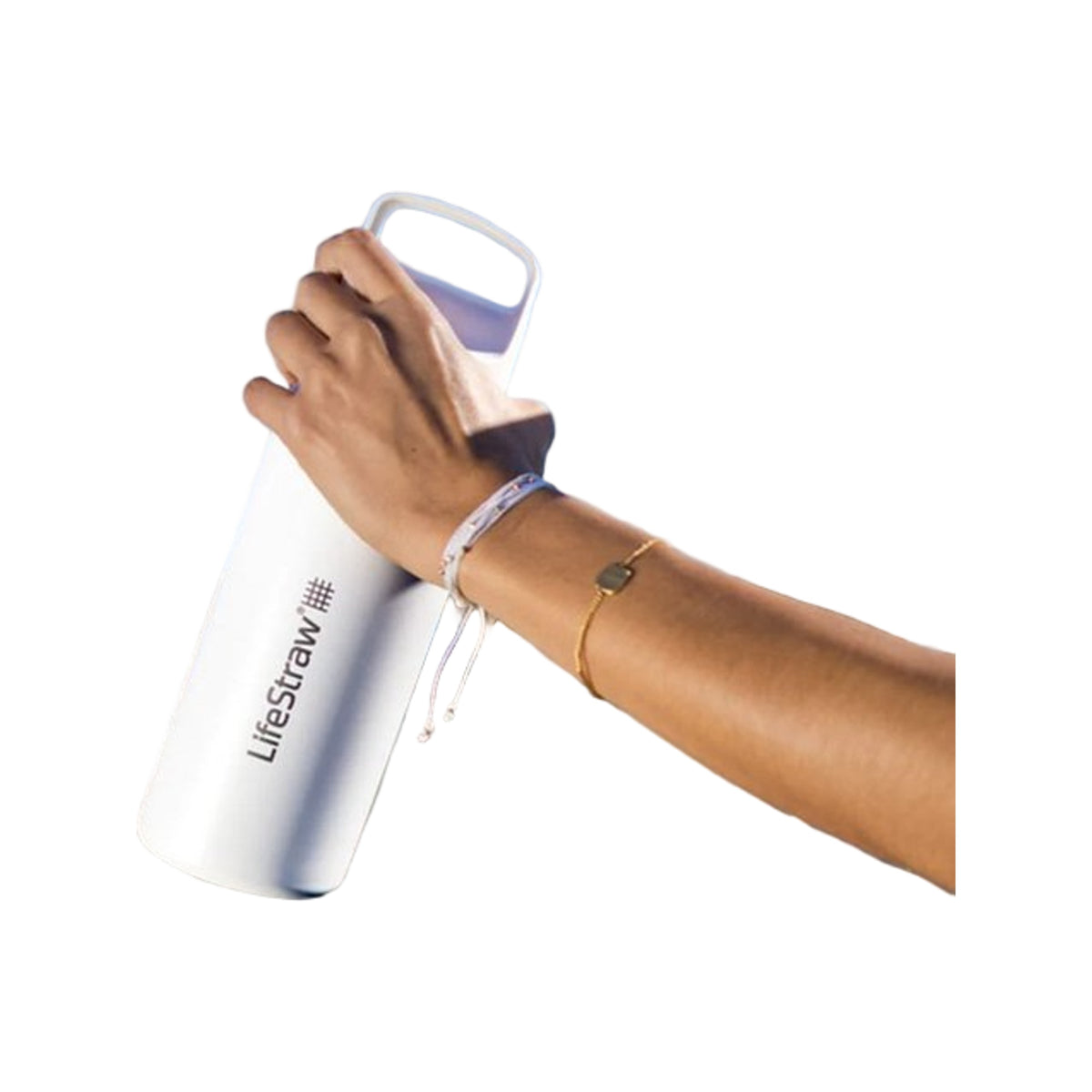 LifeStraw Go 2.0 Stainless Steel Water Filter Bottle - 700 ml - White