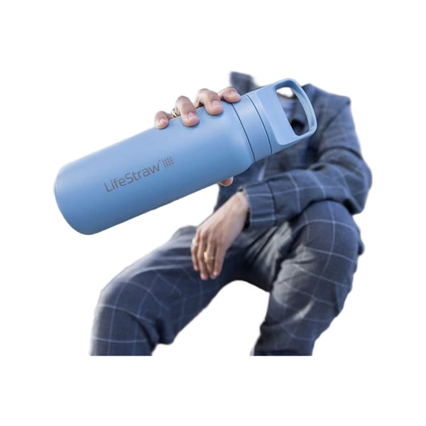 Lifestraw Go 2.0 Stainless Steel Water Filter Bottle - 700 ml - Icelandic Blue