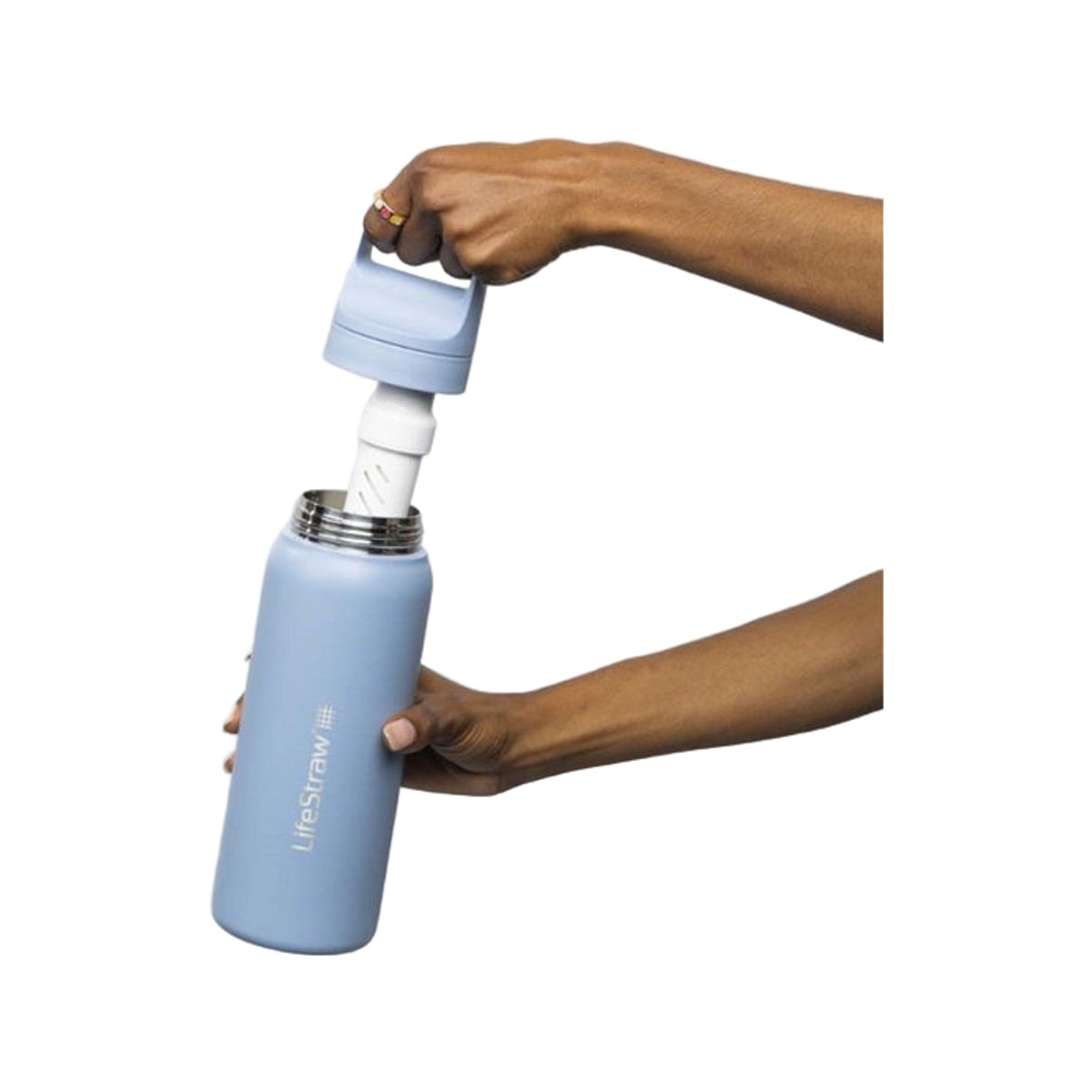 Lifestraw Go 2.0 Stainless Steel Water Filter Bottle - 700 ml - Icelandic Blue