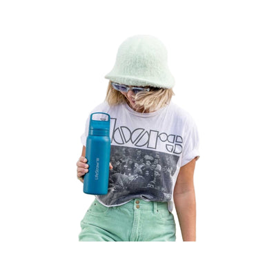 Lifestraw Go 2.0 Stainless Steel Water Filter Bottle - 700 ml - Laguna Teal