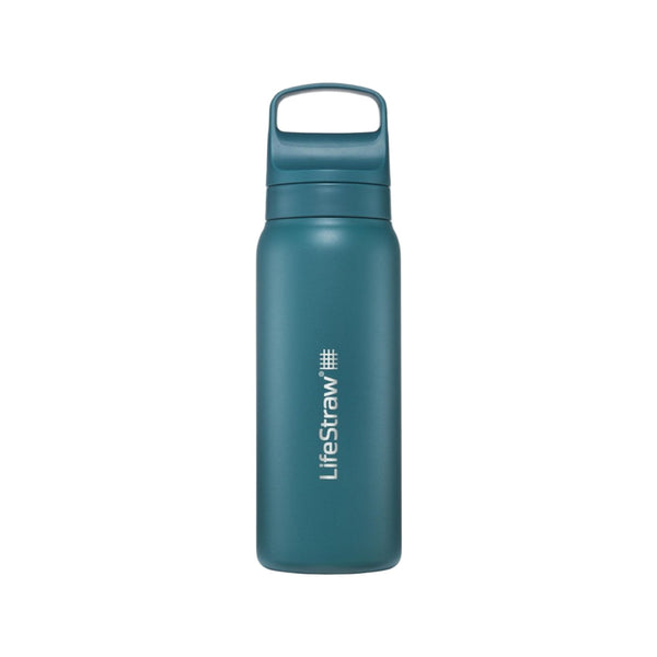 Lifestraw Go 2.0 Stainless Steel Water Filter Bottle - 700 ml - Laguna Teal