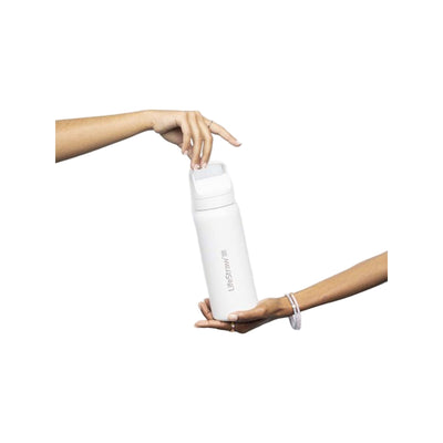 Lifestraw Go 2.0 Stainless Steel Water Filter Bottle - 1L - White