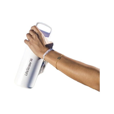 Lifestraw Go 2.0 Stainless Steel Water Filter Bottle - 1L - White