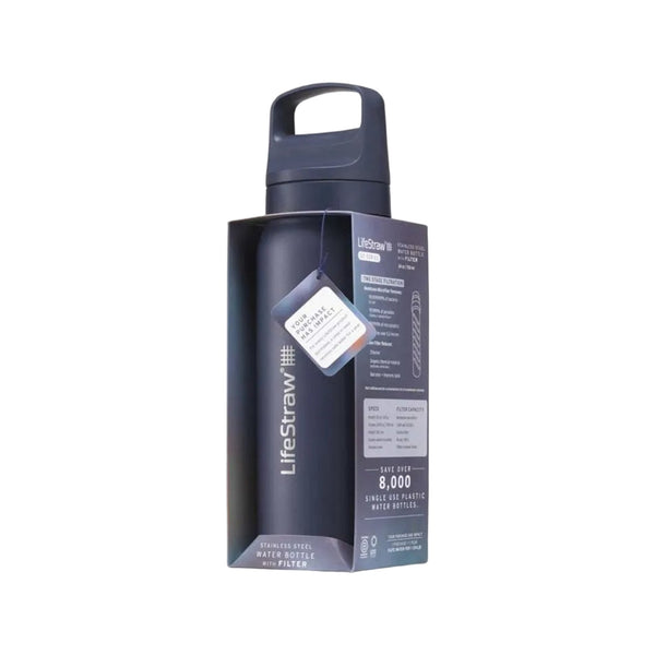 LifeStraw Go 2.0 Stainless Steel Water Filter Bottle - 1L - Icelandic Blue