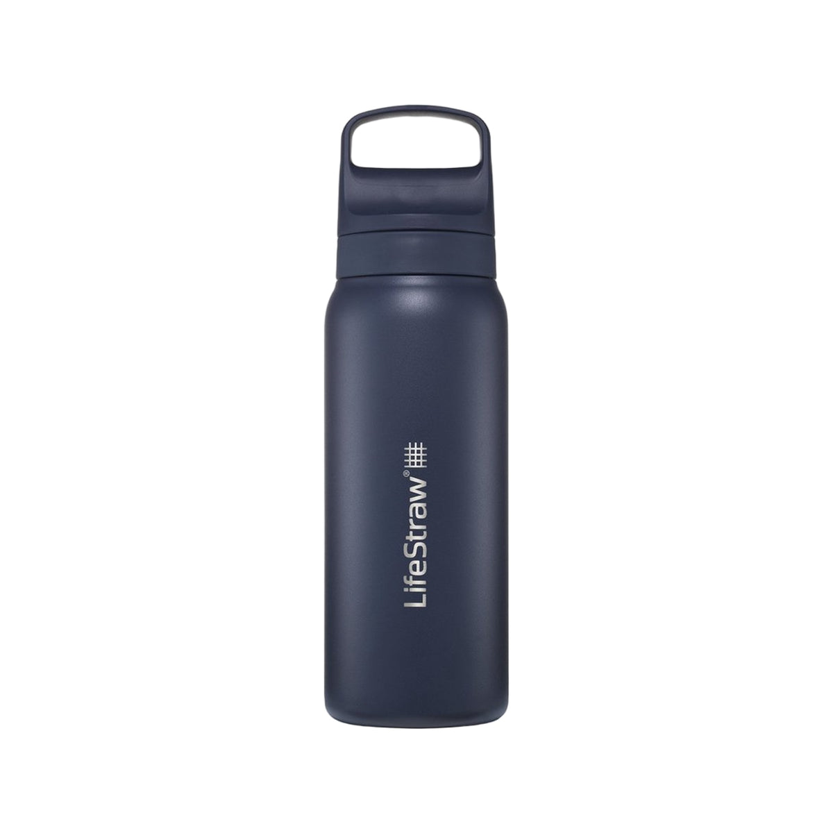 LifeStraw Go 2.0 Stainless Steel Water Filter Bottle - 1L - Aegean Sea Blue