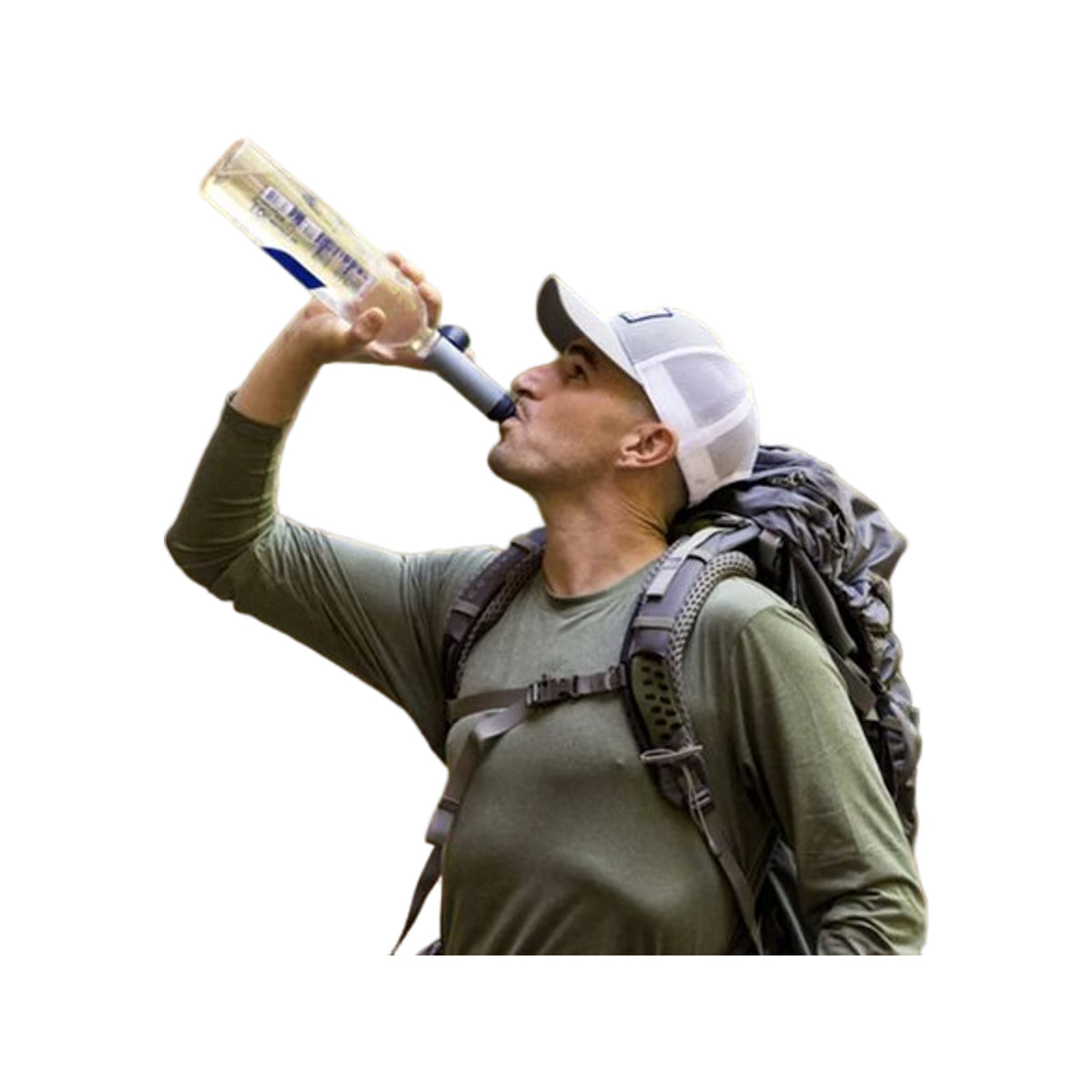 Lifestraw Peak Series Solo Personal Water Filter Straw - Mountain Blue