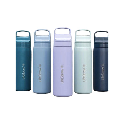 LifeStraw Go 2.0 Stainless Steel Water Filter Bottle - 500 ml - Seafoam