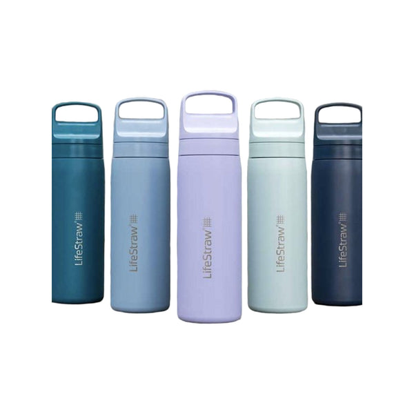 LifeStraw Go 2.0 Stainless Steel Water Filter Bottle - 500 ml - Seafoam