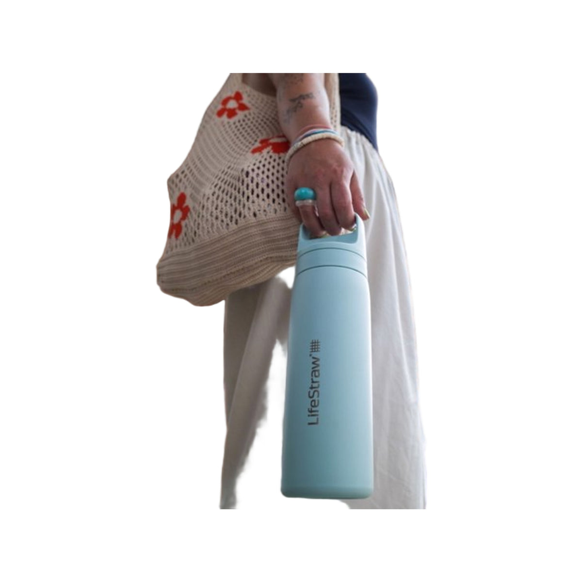 LifeStraw Go 2.0 Stainless Steel Water Filter Bottle - 500 ml - Seafoam