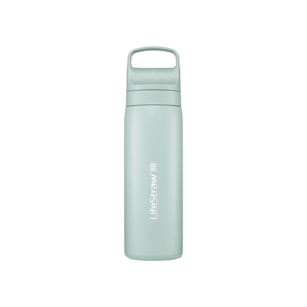 LifeStraw Go 2.0 Stainless Steel Water Filter Bottle - 500 ml - Seafoam