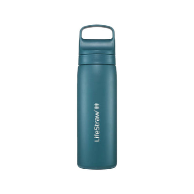 LifeStraw Go 2.0 Stainless Steel Water Filter Bottle - 500 ml - Laguna Teal