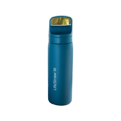 LifeStraw Go 2.0 Stainless Steel Water Filter Bottle - 500 ml - Laguna Teal