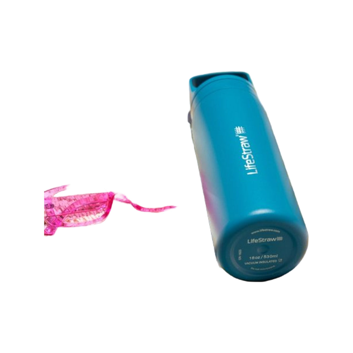 LifeStraw Go 2.0 Stainless Steel Water Filter Bottle - 500 ml - Laguna Teal
