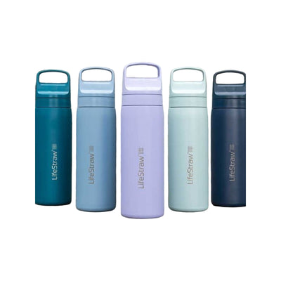 LifeStraw Go 2.0 Stainless Steel Water Filter Bottle - 500 ml - Laguna Teal