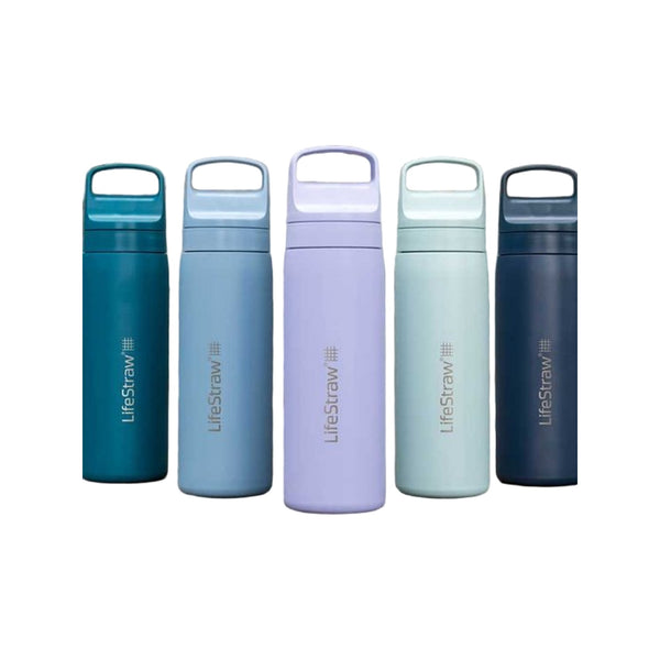 LifeStraw Go 2.0 Stainless Steel Water Filter Bottle - 500 ml - Laguna Teal